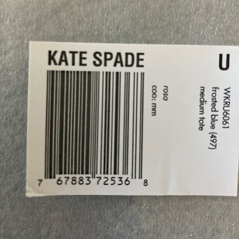 Kate Spade ♠️ Rosa medium tote frosted blue - Picture 8 of 9